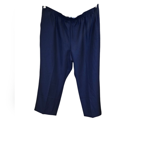 Alfred Dunner Classic Navy Pants Size 24W Short - Picture 4 of 6